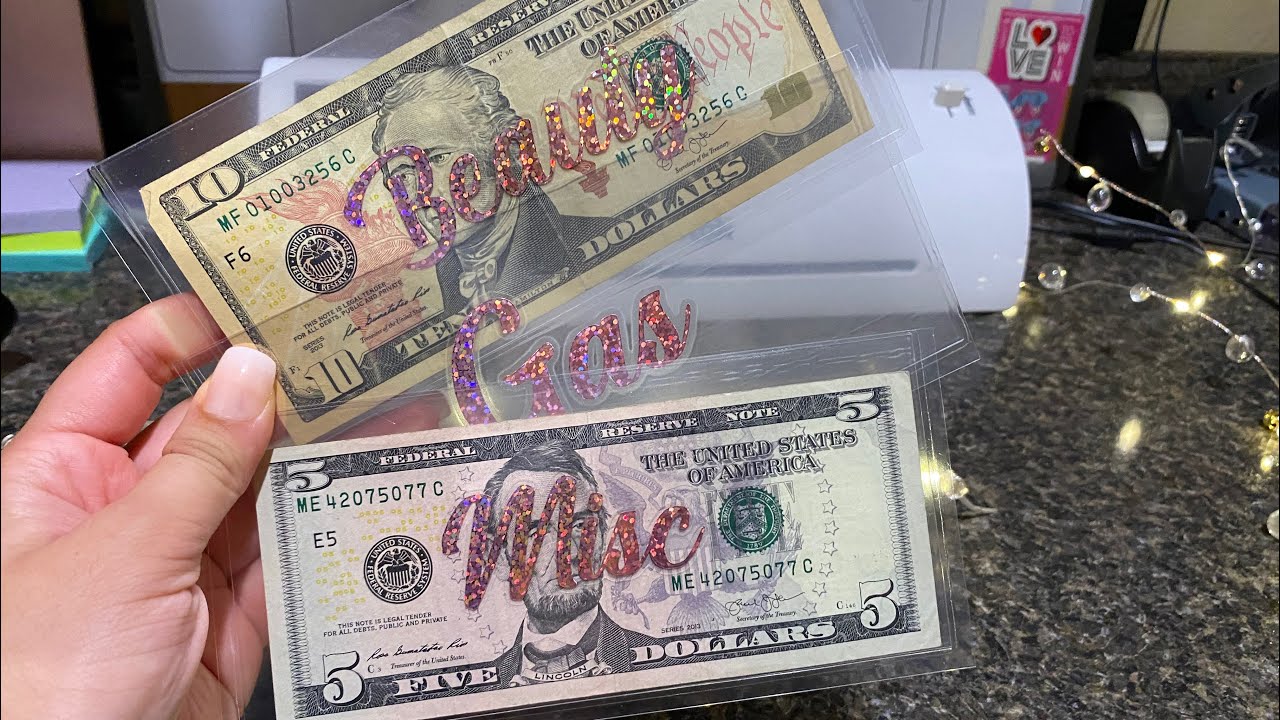 How to Make Clear Cash Envelopes|| Sinking Funds