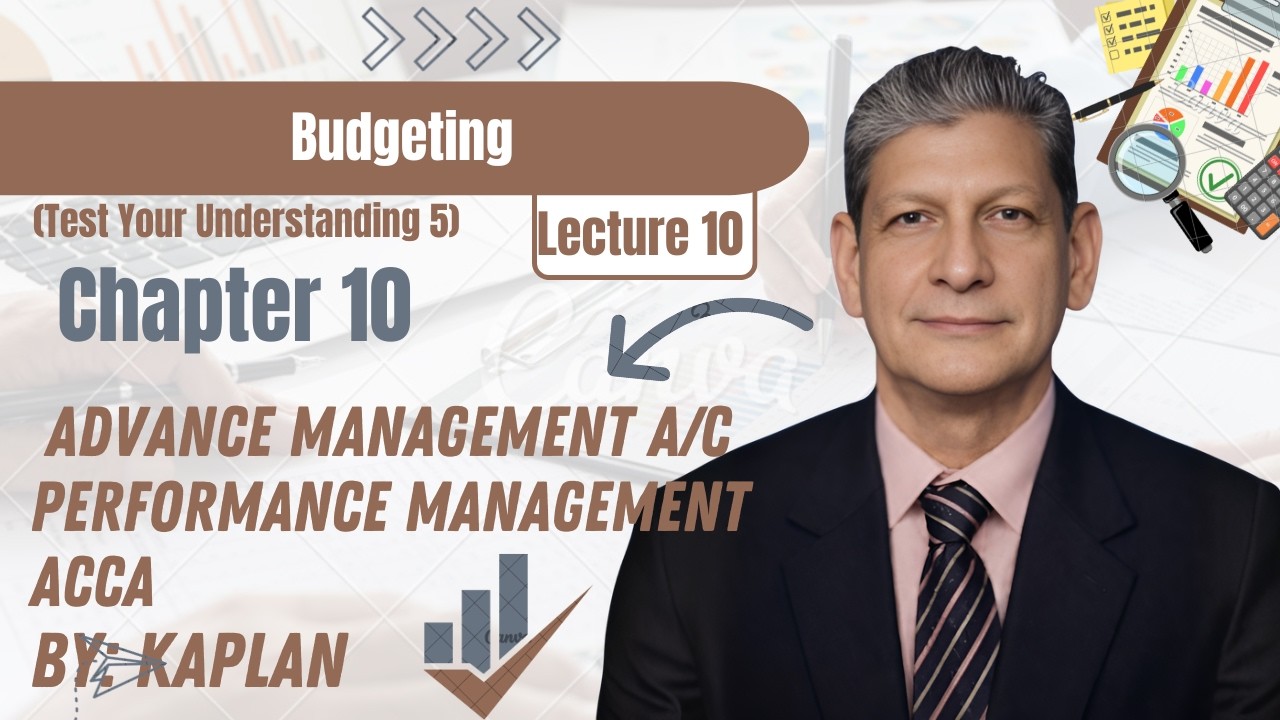 Chapter 10, Test Understanding 5,  Adv. Mgt. A/C, Performance Management ACCA by Kaplan