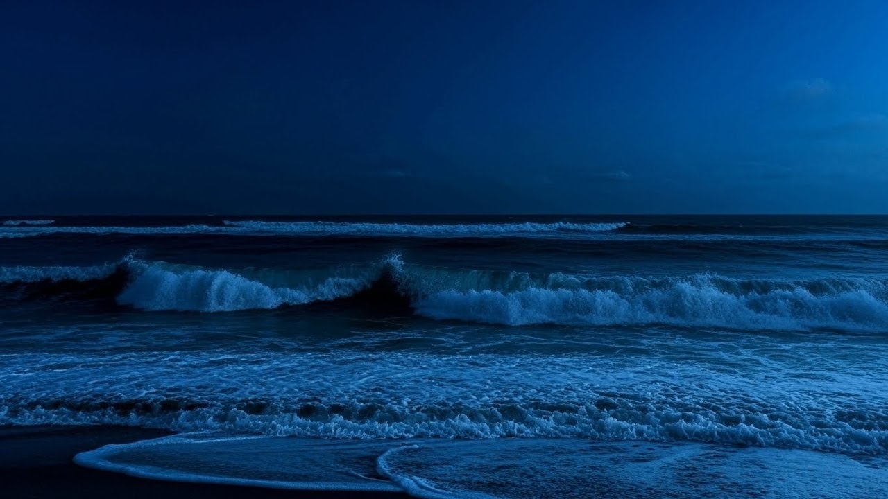 Ocean White Noise for Sleep - Block Out Noise & Relax (Dark Screen)