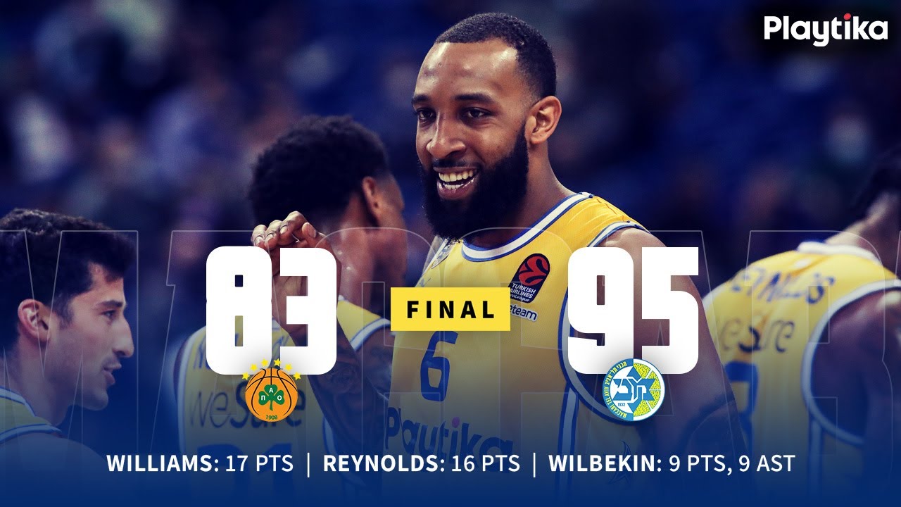 Highlights: Panathinaikos vs Maccabi Playtika Tel Aviv 83:95 | תקציר הניצחון של מכבי על פנאתינייקוס