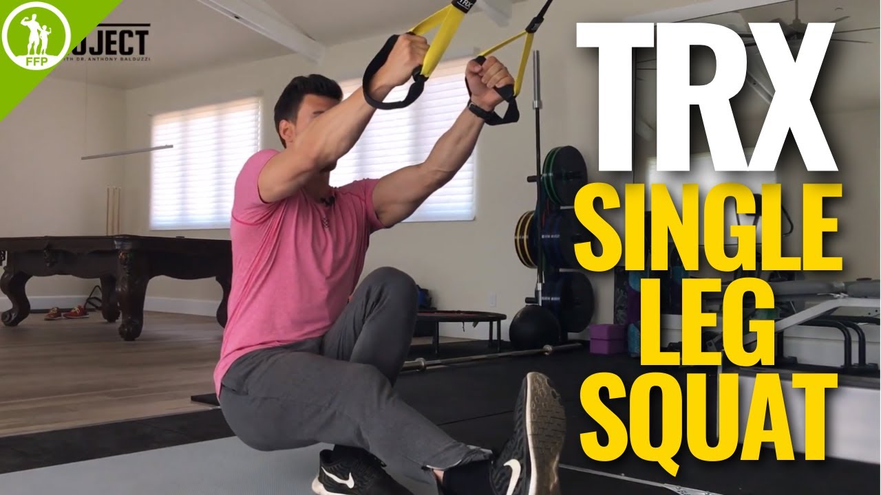 How To Do A TRX Squat— Single Leg [TRX LEG WORKOUT]