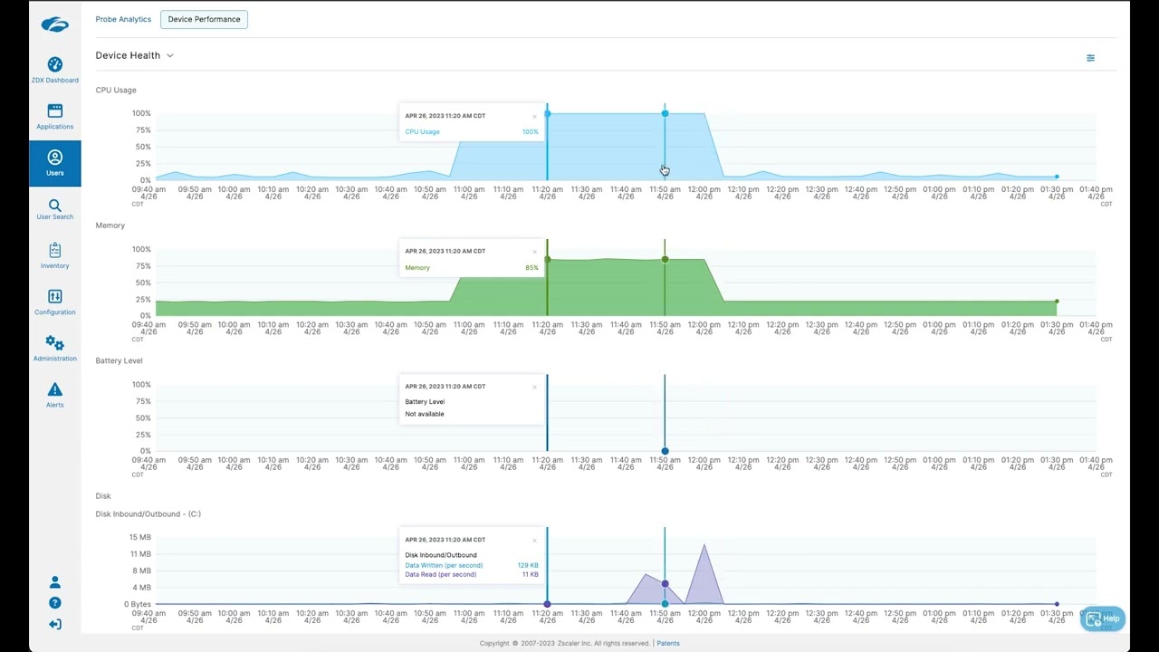 Endpoint Performance Insights with Process Level Monitoring using Zscaler Digital Experience