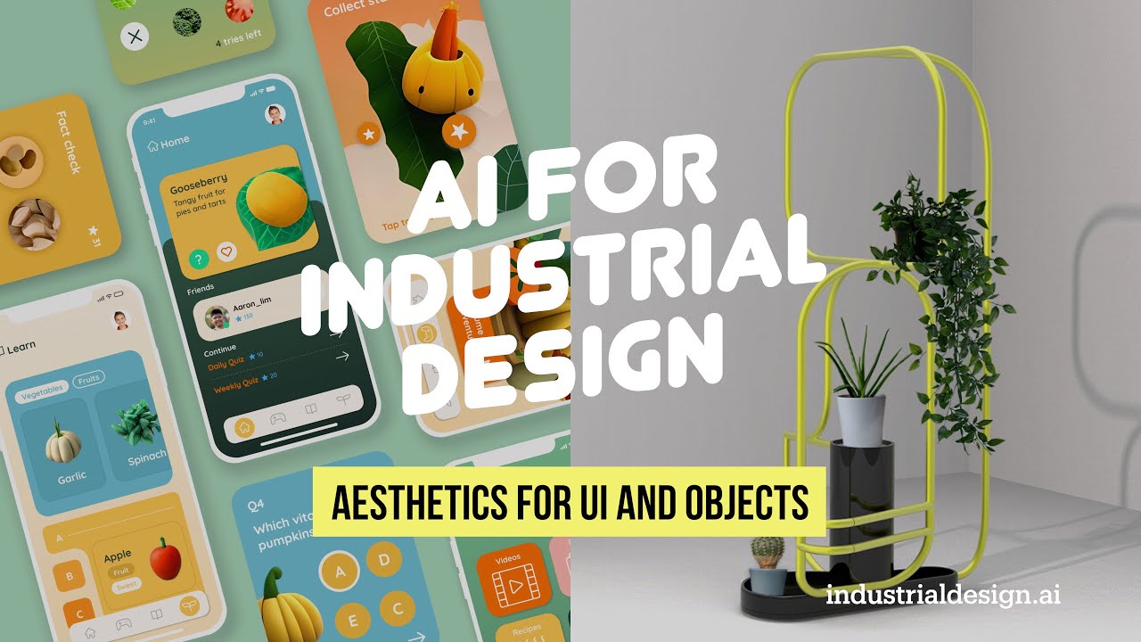 Collaborating with AI for UI and Object Aesthetics - AI for Industrial Design