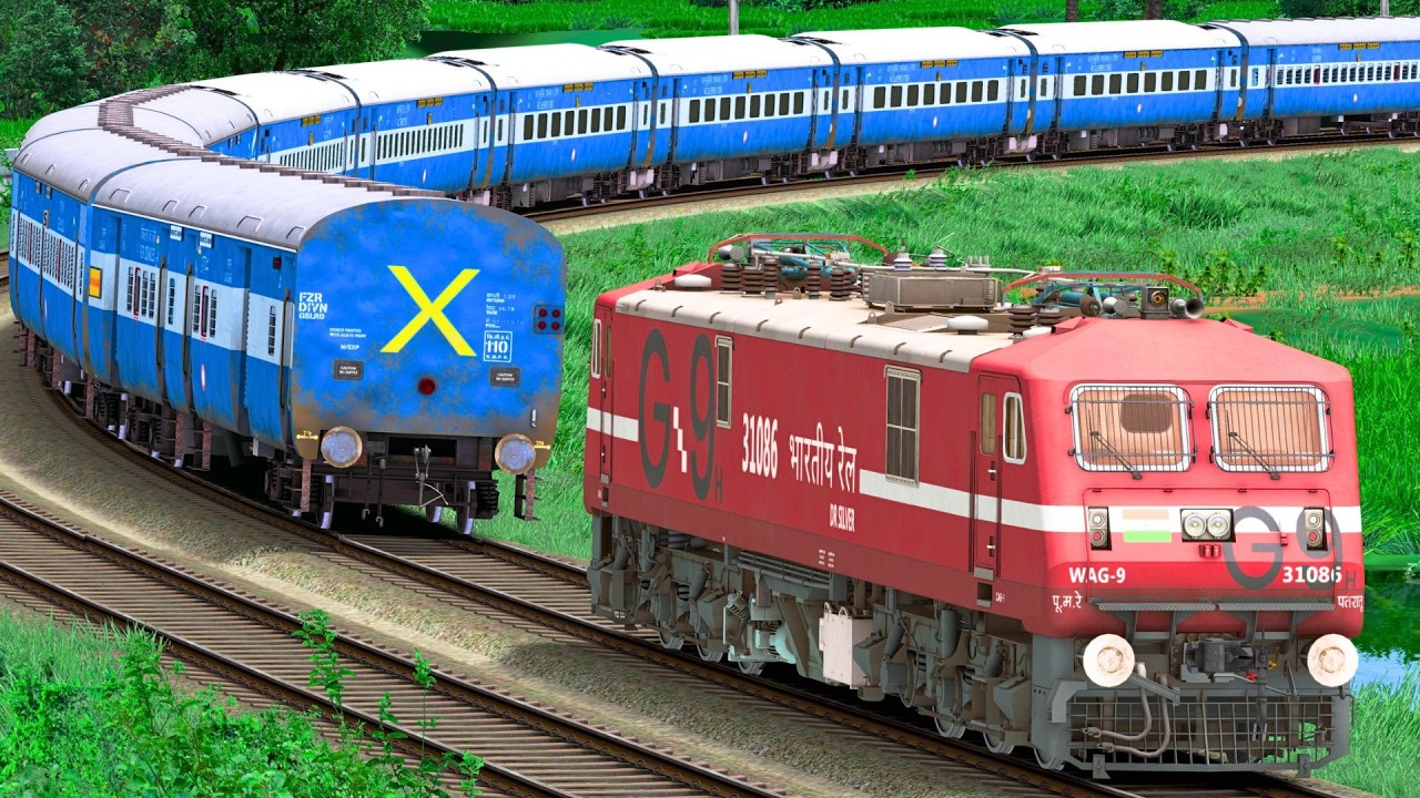 WAG9 SILVER SHUNT ICF BLUE EXPRESS TRAIN | BUMPY RAILROAD | Train Simulator | Railwork | NTG GAMING