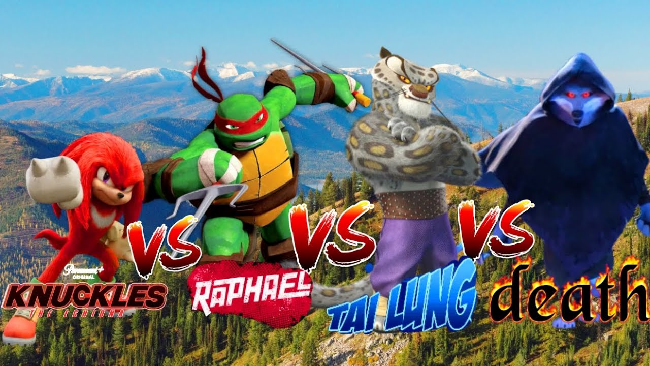 Knuckles vs Raphael vs Tai Lung vs Death