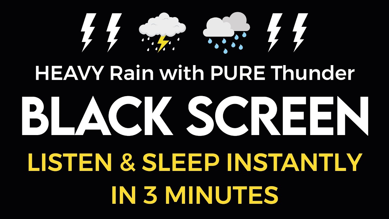 🎧 Слушайте и засыпайте мгновенно под звуки проливного дождя и грома ⛈️ Дождь для расслабления