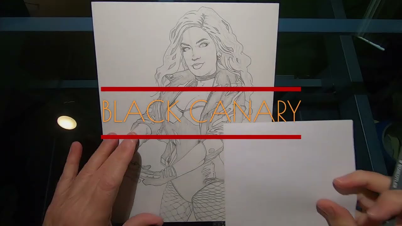 Black Canary Inks and Colors from Legends Studios