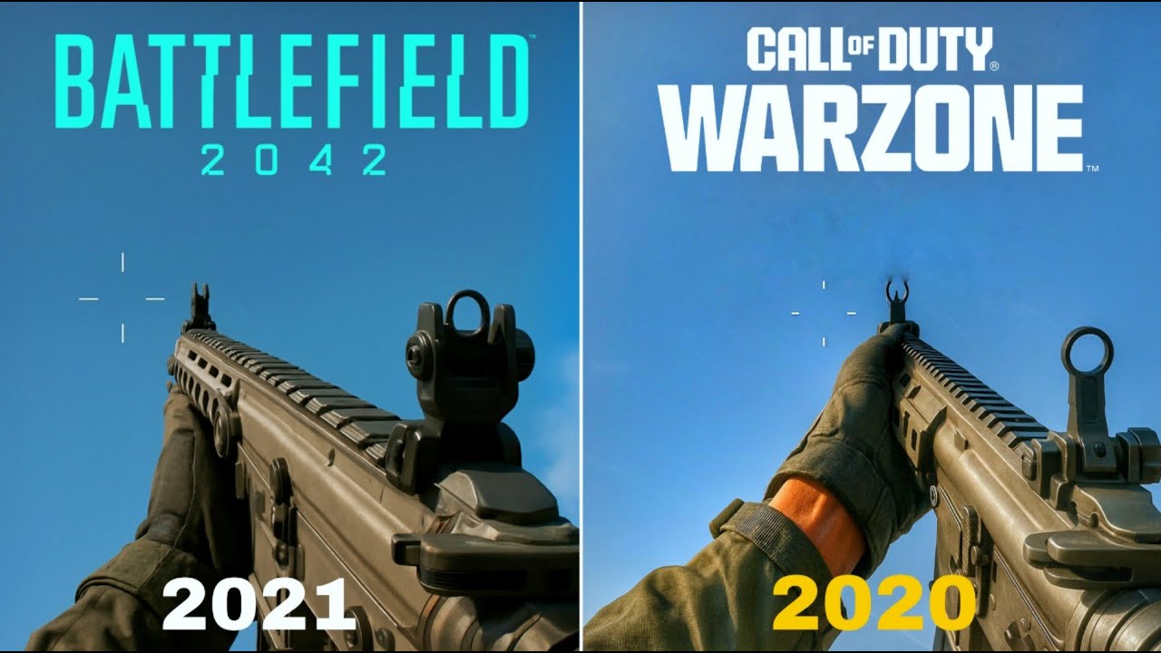 Battlefield 2042 vs Call of Duty Warzone  - Physics and Details Comparison