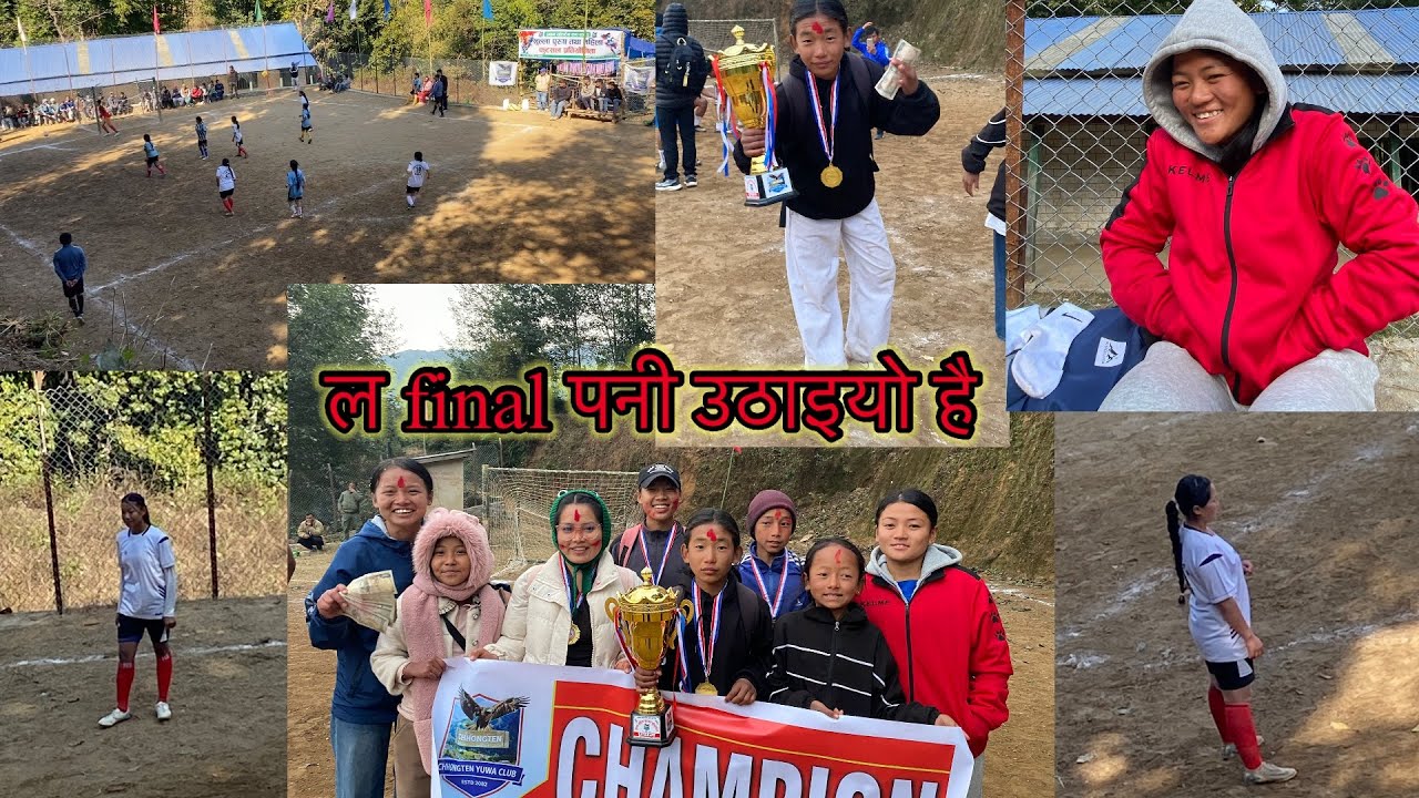 Final game Hamile jitoyohaita kati khusixou aaja Hami #aakritimangpahangrai #villagevlog #football 