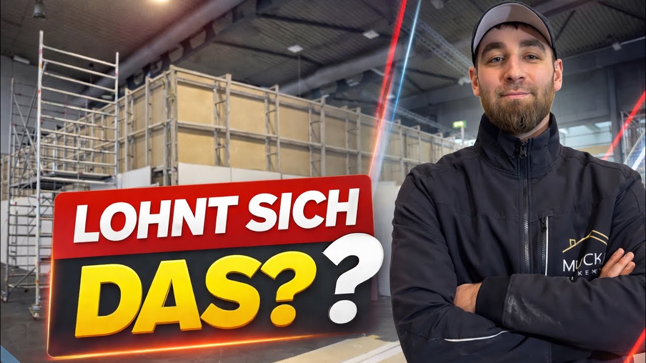 2 Tage Messebau als selbstständiger Trockenbauer - was bleibt am Ende?