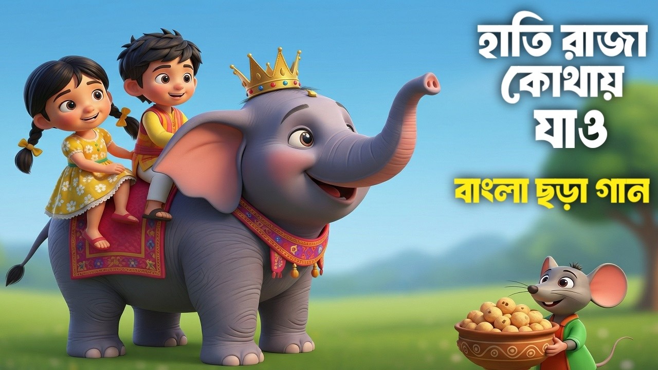 হাতি রাজা কোথায় যাও | Hathi Raja Kothay Jao | 3D Bangla Cartoon | জনপ্রিয় বাংলা ছড়া গান