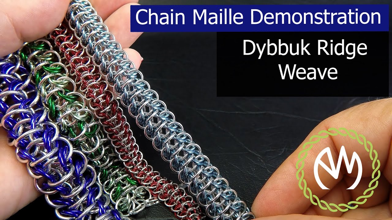 Chain Maille Weave Tutorial - Dybbuk Ridge Weave (Redo)