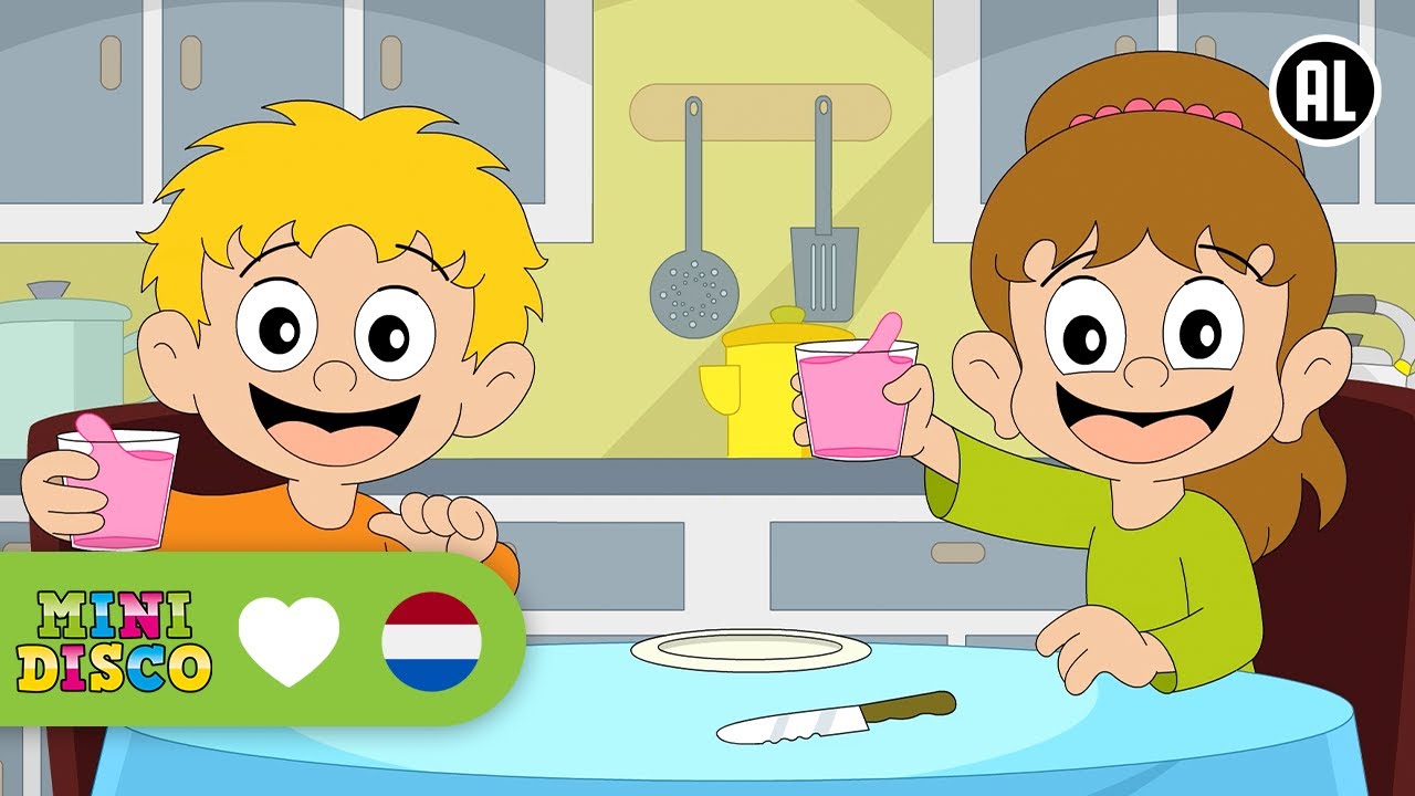 OP DE TAFEL | Kinderliedjes | Liedjes voor Peuters en Kleuters | Minidisco
