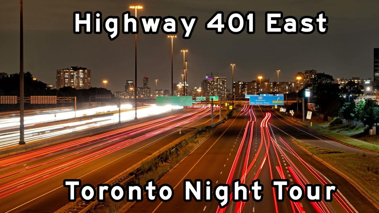 Highway 401 East - Toronto Night Tour - September, 2023