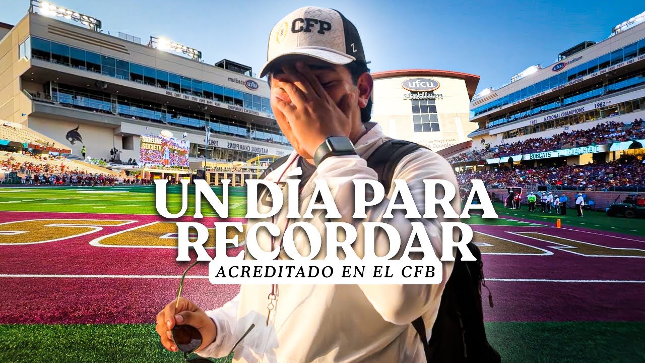 Así se vive un partido de COLLEGE FOOTBALL desde el CAMPO 😱 (salí regañado)