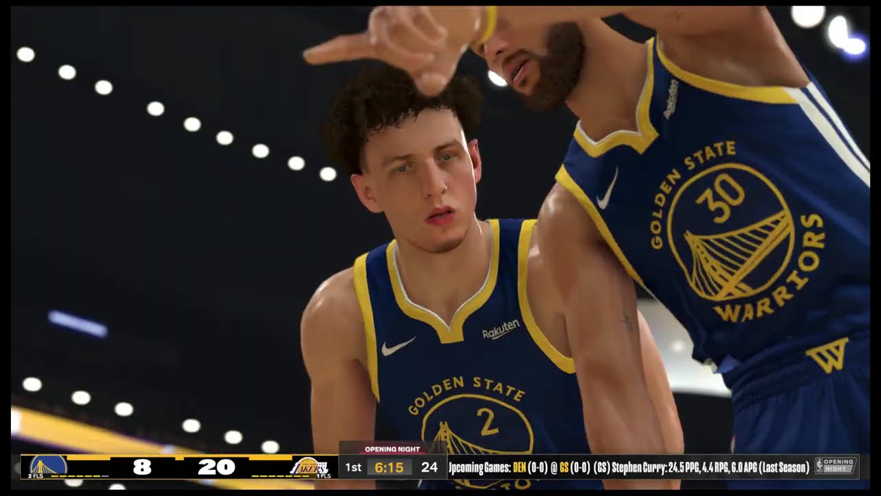 4K – PS4 – NBA 2K26 – 2025 – October 21st – Golden State Warriors at Los Angeles Lakers