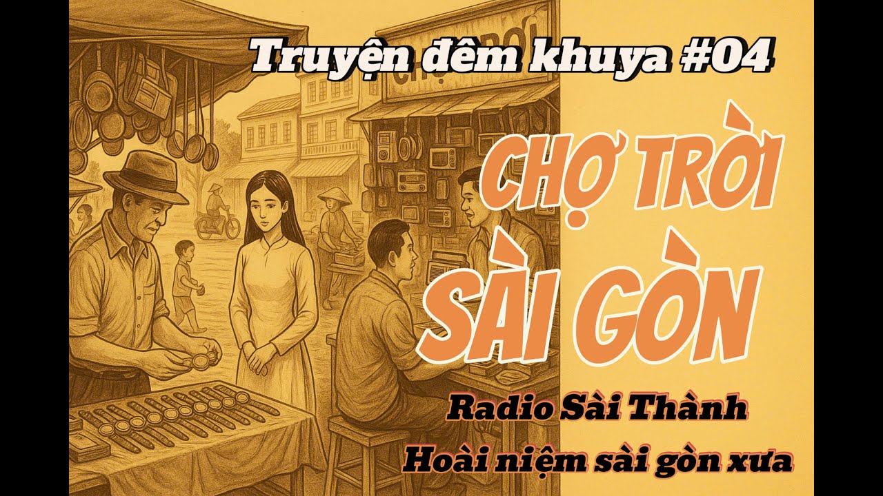KHU CHỢ TRỜI SÀI GÒN TRƯỚC NĂM 1975 | Radio Sài Thành - Truyện đêm khuya #hoainiemsaigon