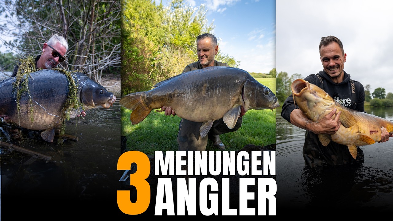 Das denken Steffen Hambsch, Meik Pyka und Finn Wirschull &uuml;ber das Angeln auf gro&szlig;e Karpfen! 🤯