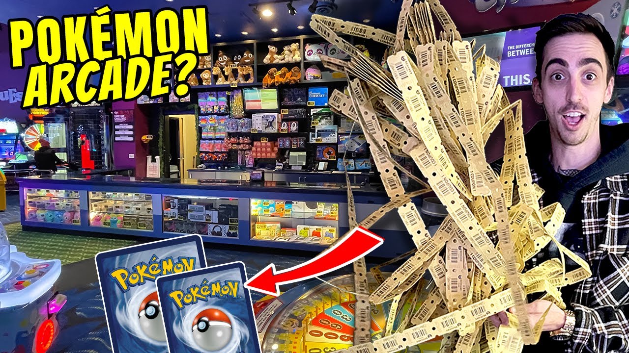 Jackpot Hit! I Found an Arcade with Pokémon Cards!(opening what I won)