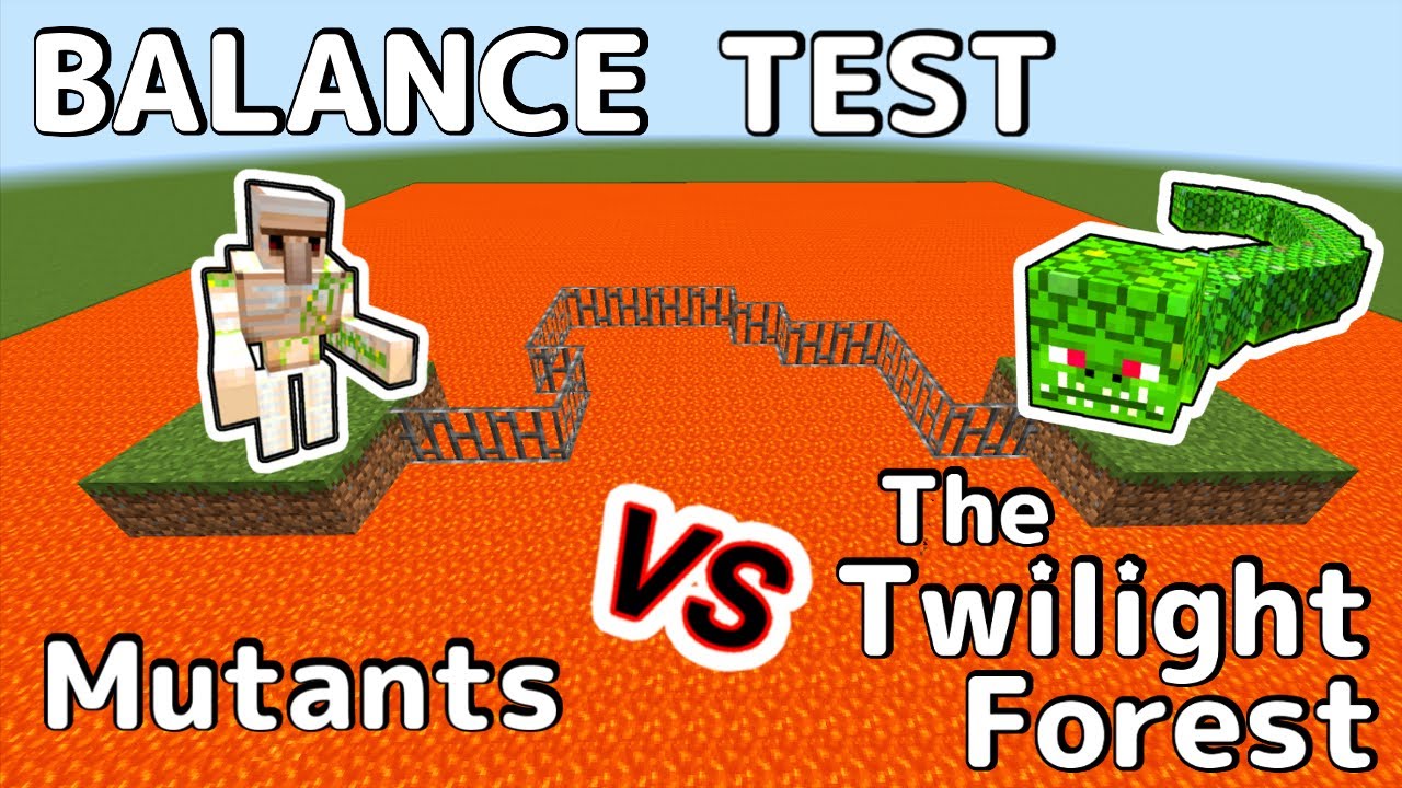 Minecraft Balance Test Mutants Vs. The Twilight Forest Monsters