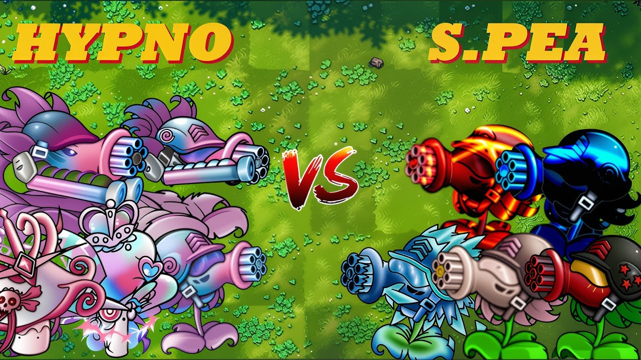 PVZ 1 Fusion Challenge -Team Super Pea Vs Team Hypno - Who Will Wins?