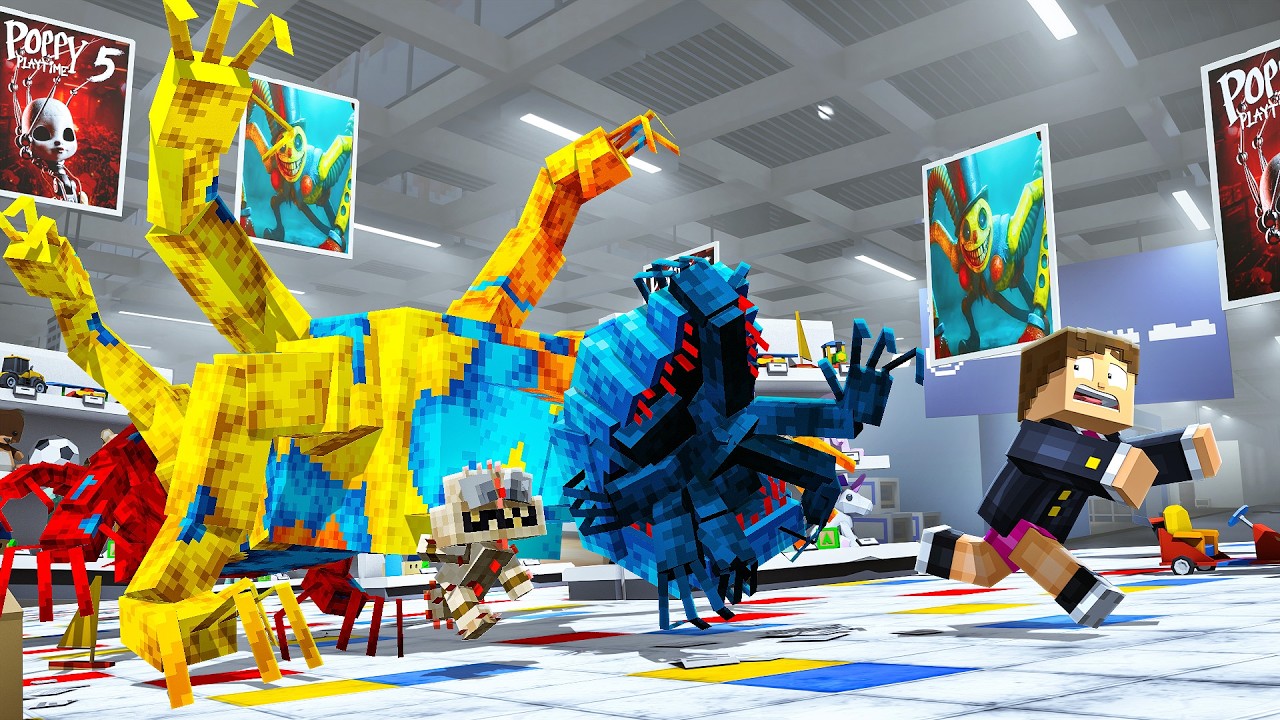 NOVOS MONSTROS de POOPY PLAYTIME no MINECRAFT!