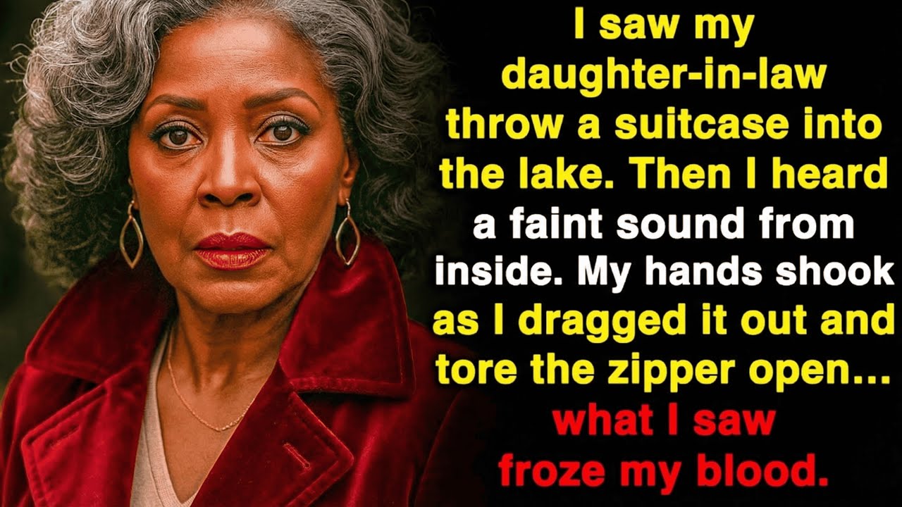 I saw my daughter-in-law throw a suitcase into the lake What I discovered inside chilled my blood..