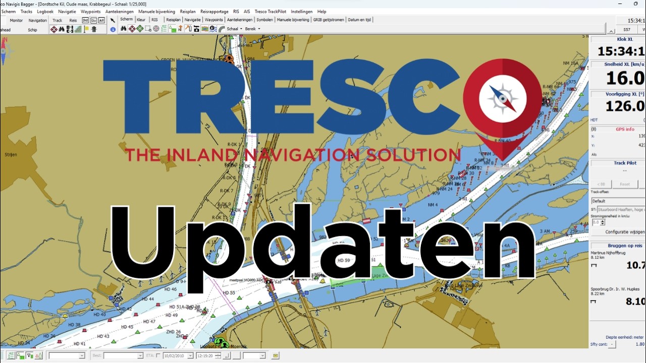Hou je kaarten up-to-date in Tresco Navigis