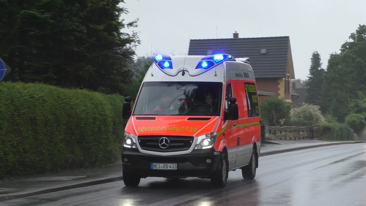 [MANV - Alarm nach schwerem Unwetter] Einsatzfahrten Rettungsdienst Kreis Rendsburg/Eckernförde