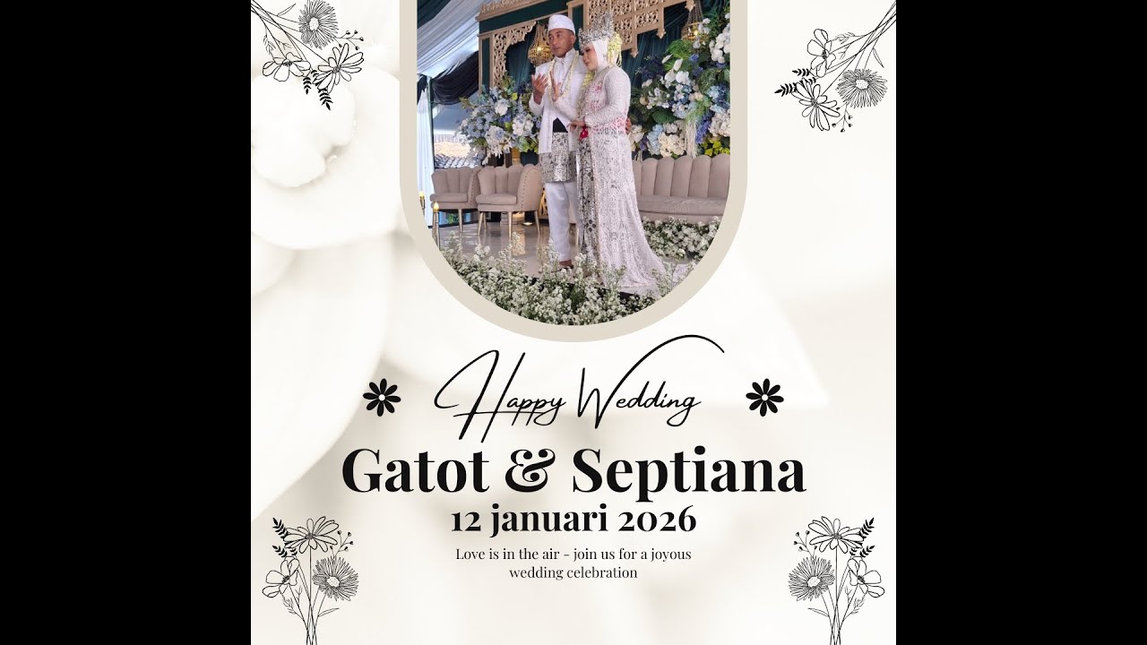 Part 1,WEDDING DAY - GATOT SUBROTO & SETIYAN IKA WAHYUNI - Wonomulyo, Genilangit, Poncol, Magetan