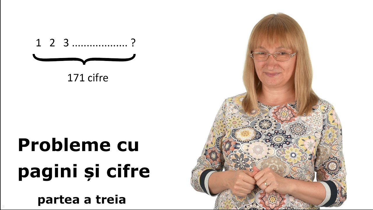 Probleme cu pagini și cifre - partea a treia