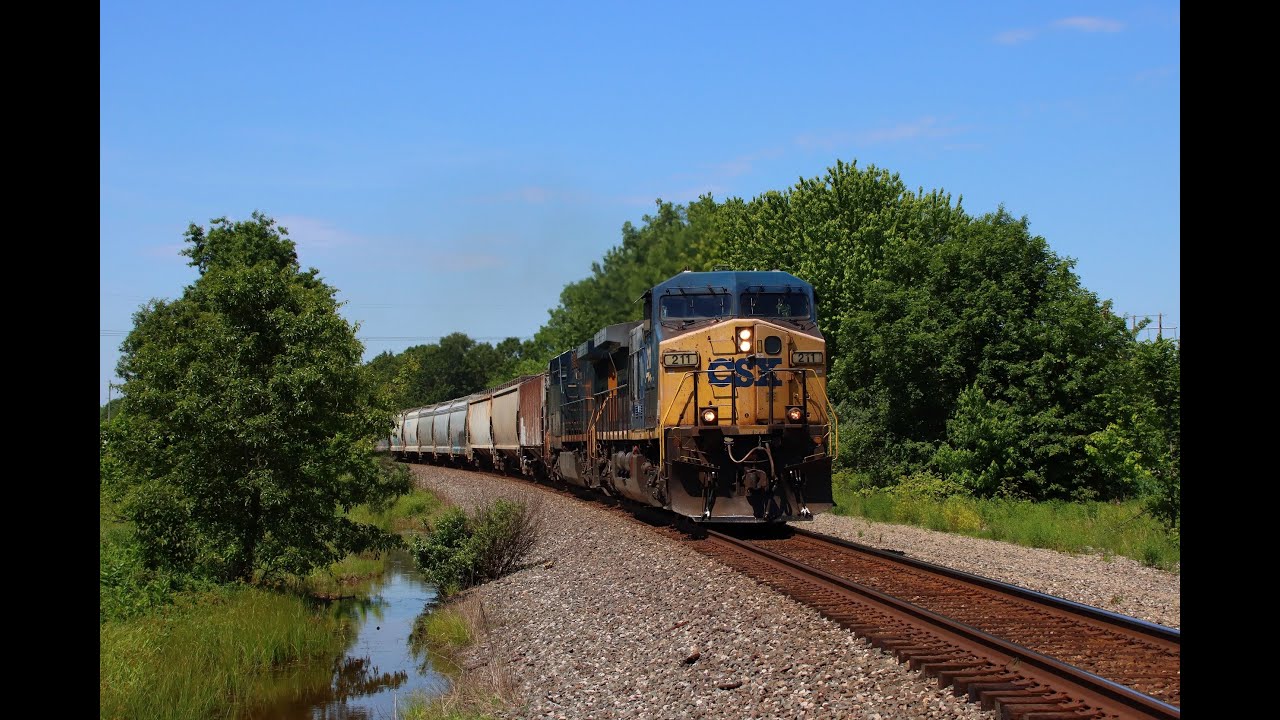 Rail Action on CSX's St. Louis Line Sub Around Central IL (6/6/20)
