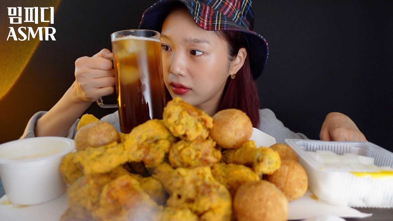 MUKBANG ASMR | 뿌링클 치킨 REALSOUND MUKBANG 자막O