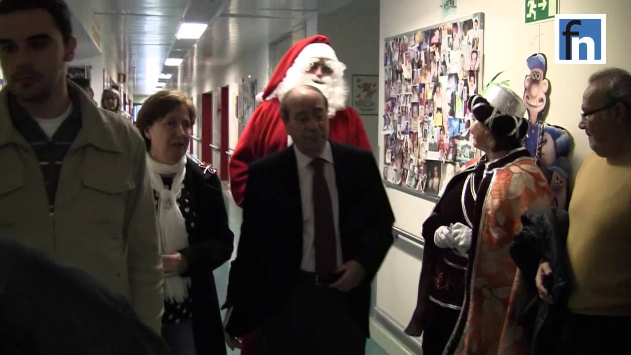 Papa Noel visita el Hospital de Fuenlabrada