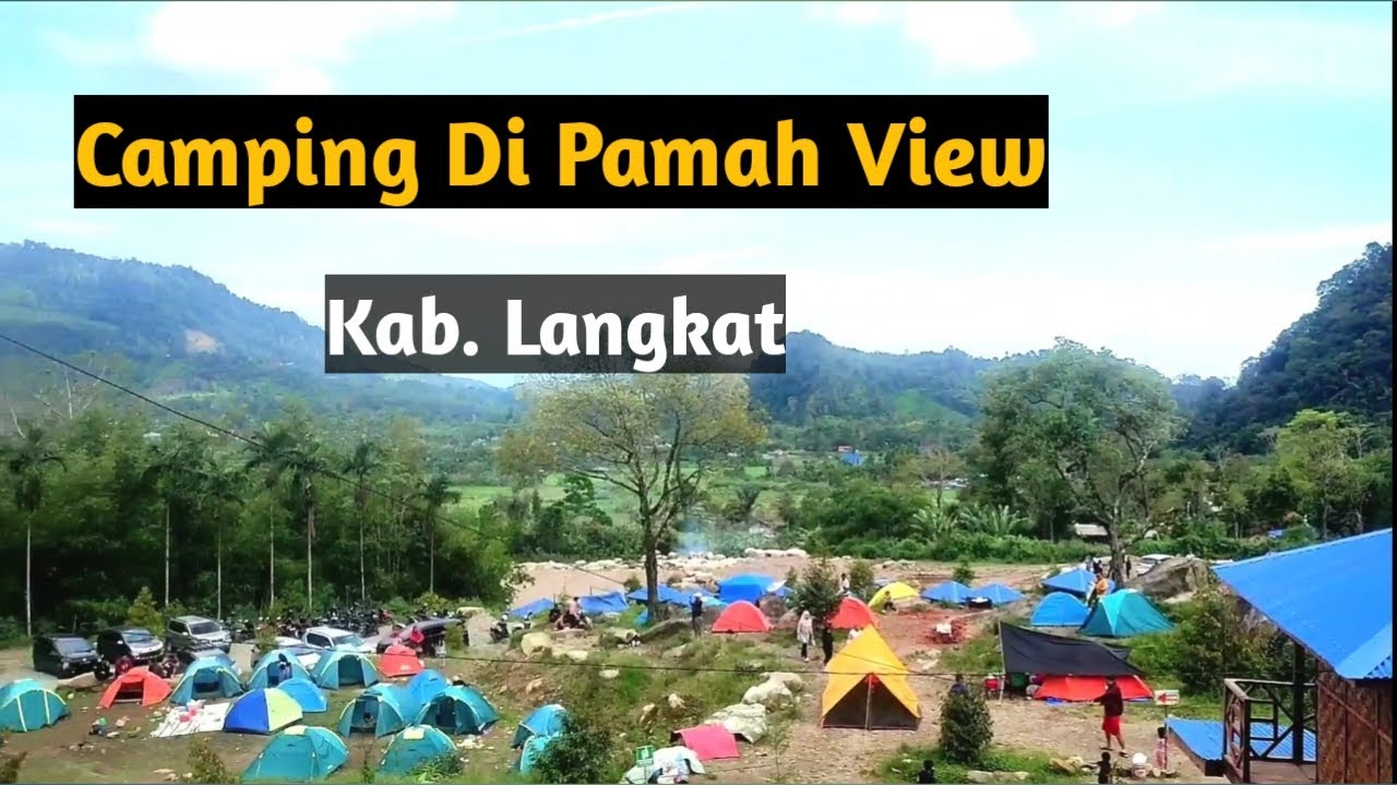Camping di pamah view kabupaten langkat sambil bakar ikan nila