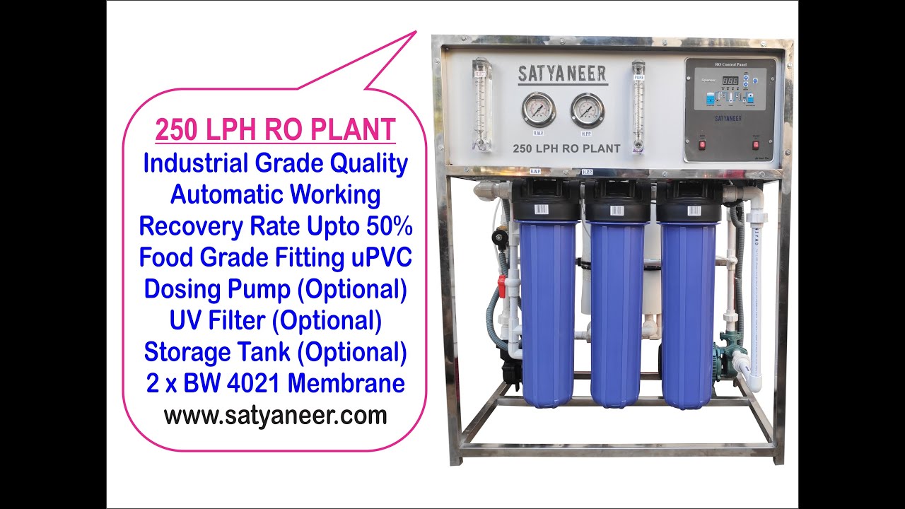 250 LPH RO PLANT COMPACT 3BB Automatic System Installation and Demo Video | Satya Neer