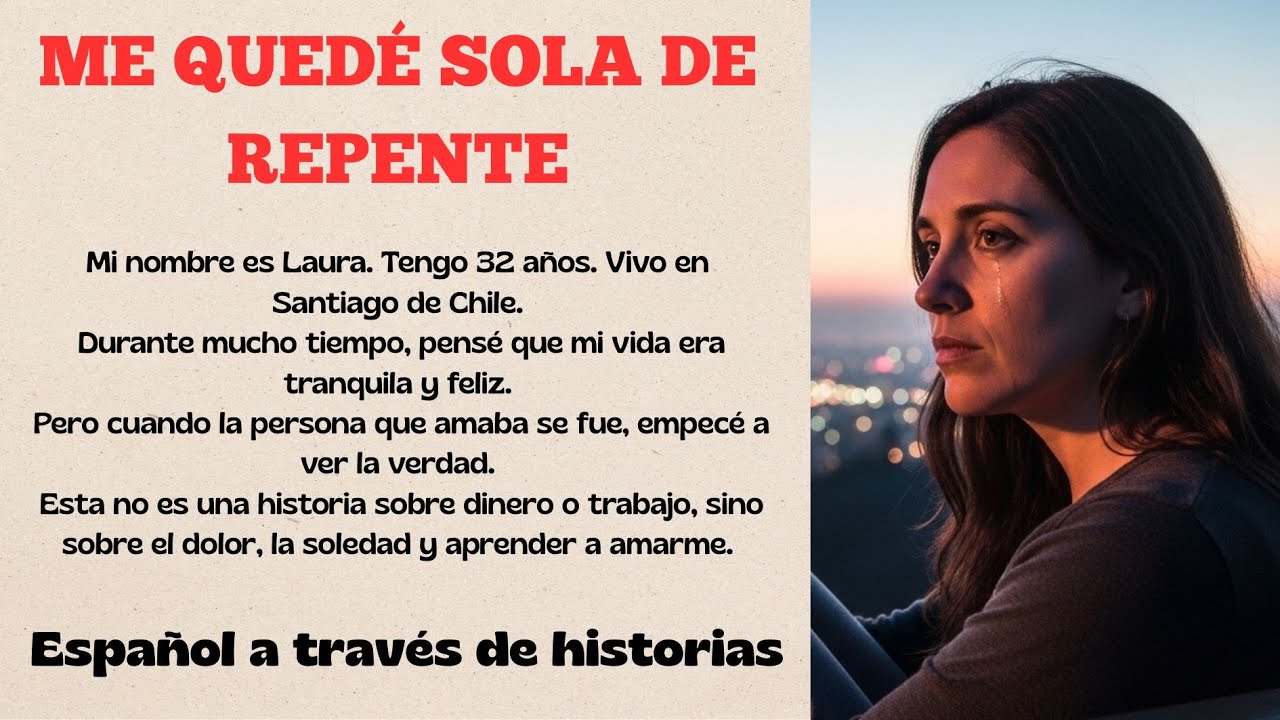 Learn Spanish Through Story Level 3 – Graded Reader Level 3 – Spanish Story – Me quedé sola de...