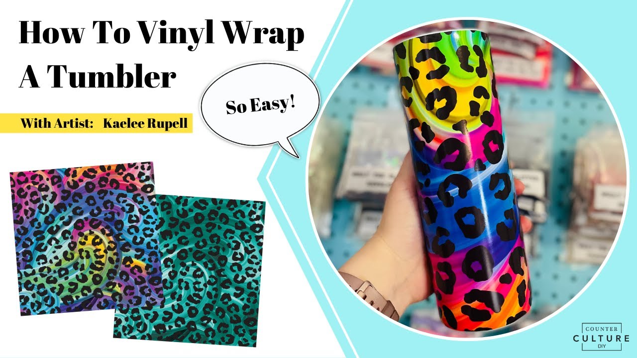 How To Vinyl Wrap A Tumbler Tutorial | So Easy!