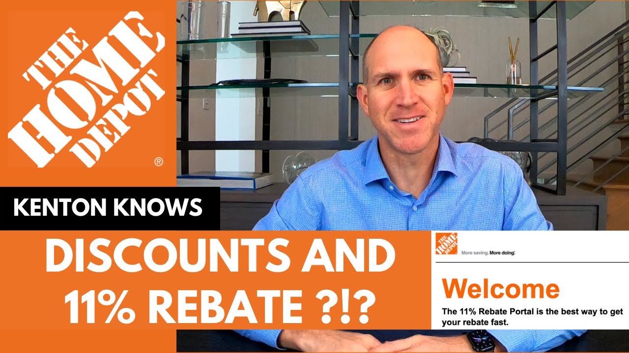 Home Depot Discounts and 11 Percent Rebate #Homedepot #TheHomeDepot #HomeDepotRebate