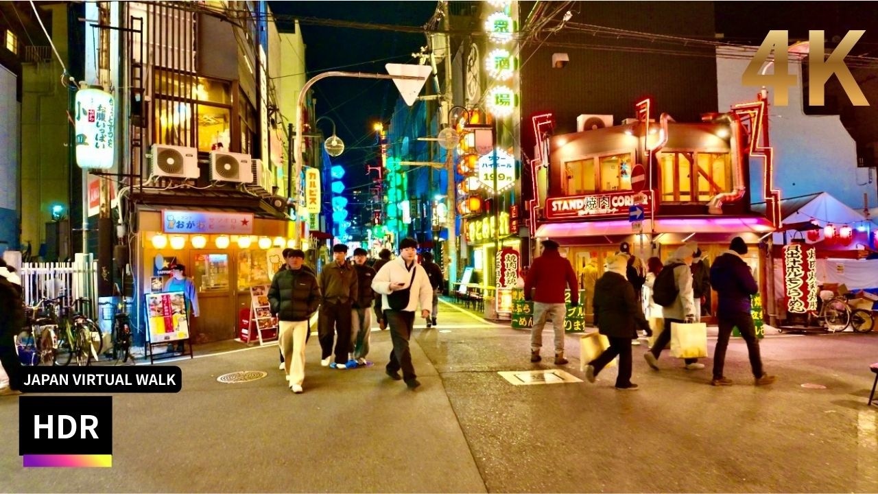 JAPAN Osaka Namba Dotonbori Walk｜Night City Walk 4K HDR