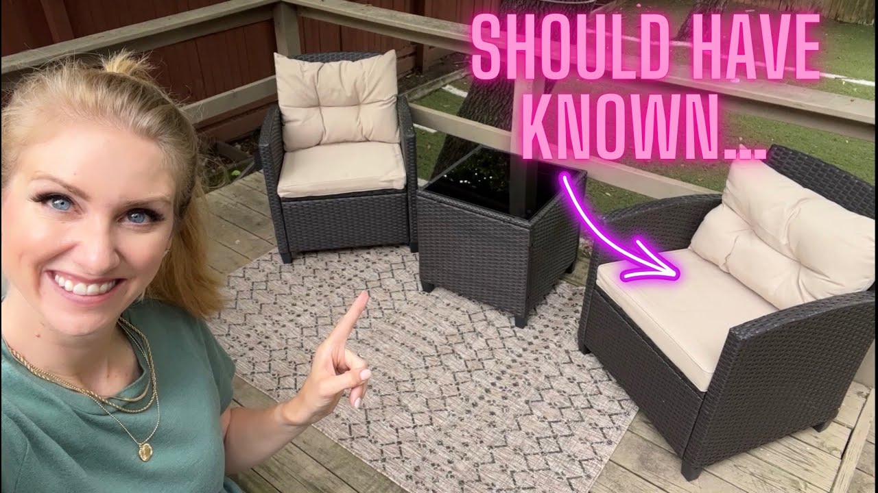 What I wish I knew about the Tangkula 3 Pieces Patio Furniture Set full review & ACTUAL measurements