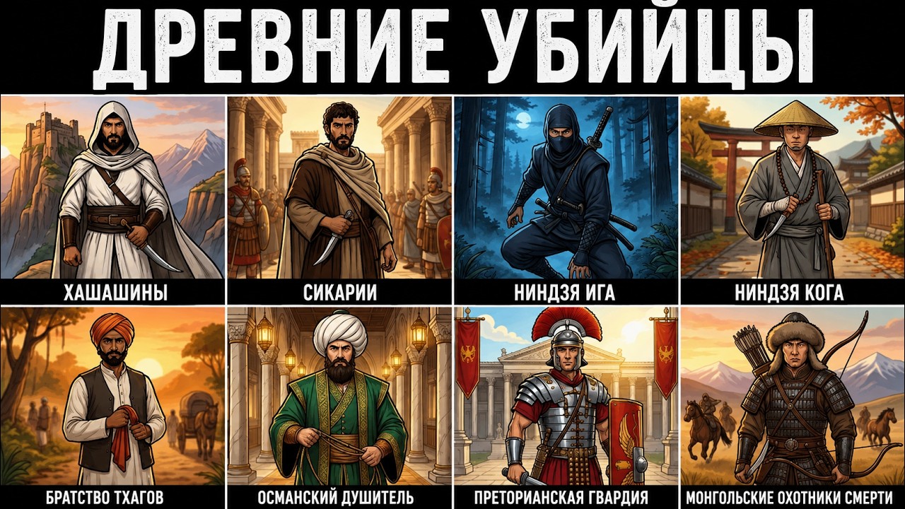 10 древних организаций убийц, наводивших ужас даже на могущественнейшие империи
