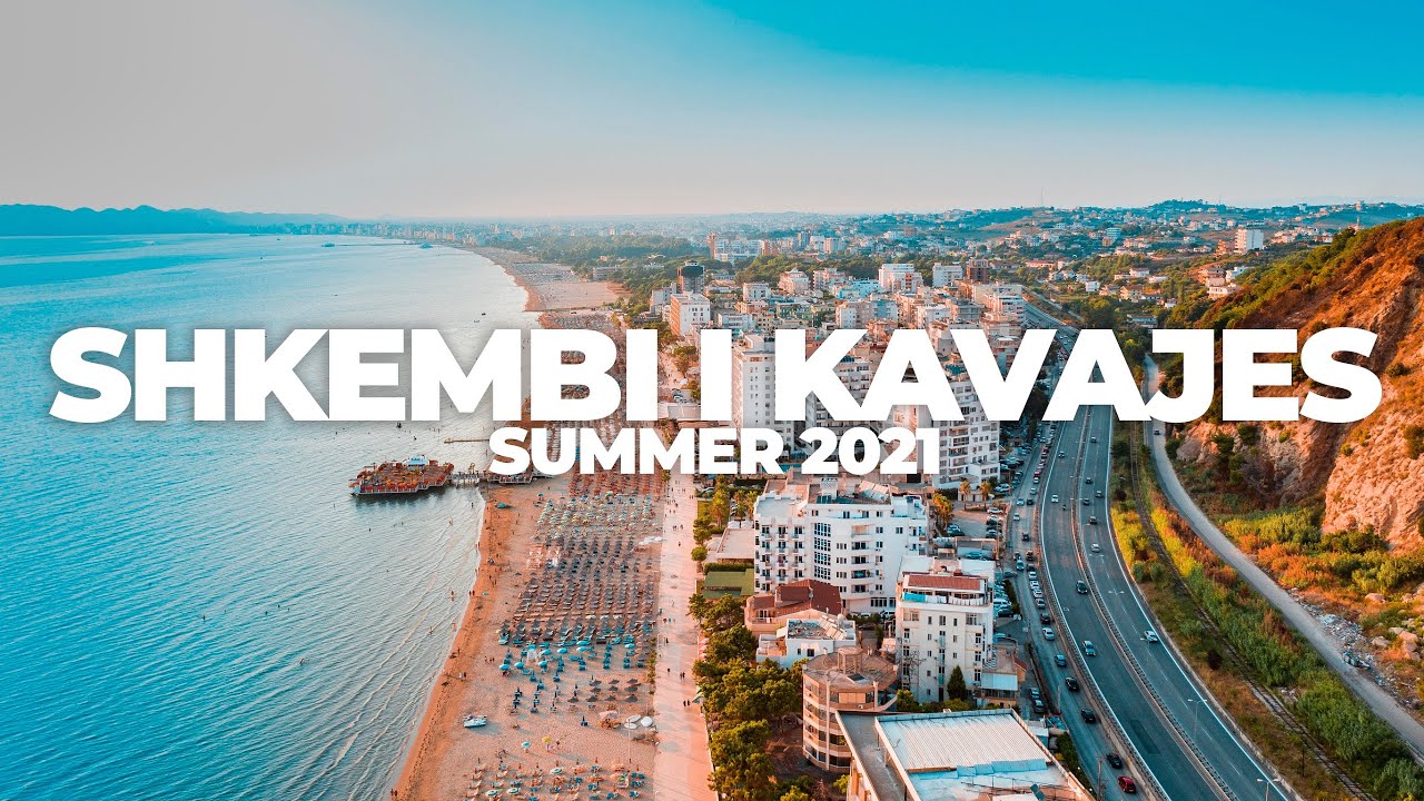 PLAZHI SHKEMBI I KAVAJES, DURRES 2021 | 4K DRONE VIDEO, ALBANIA