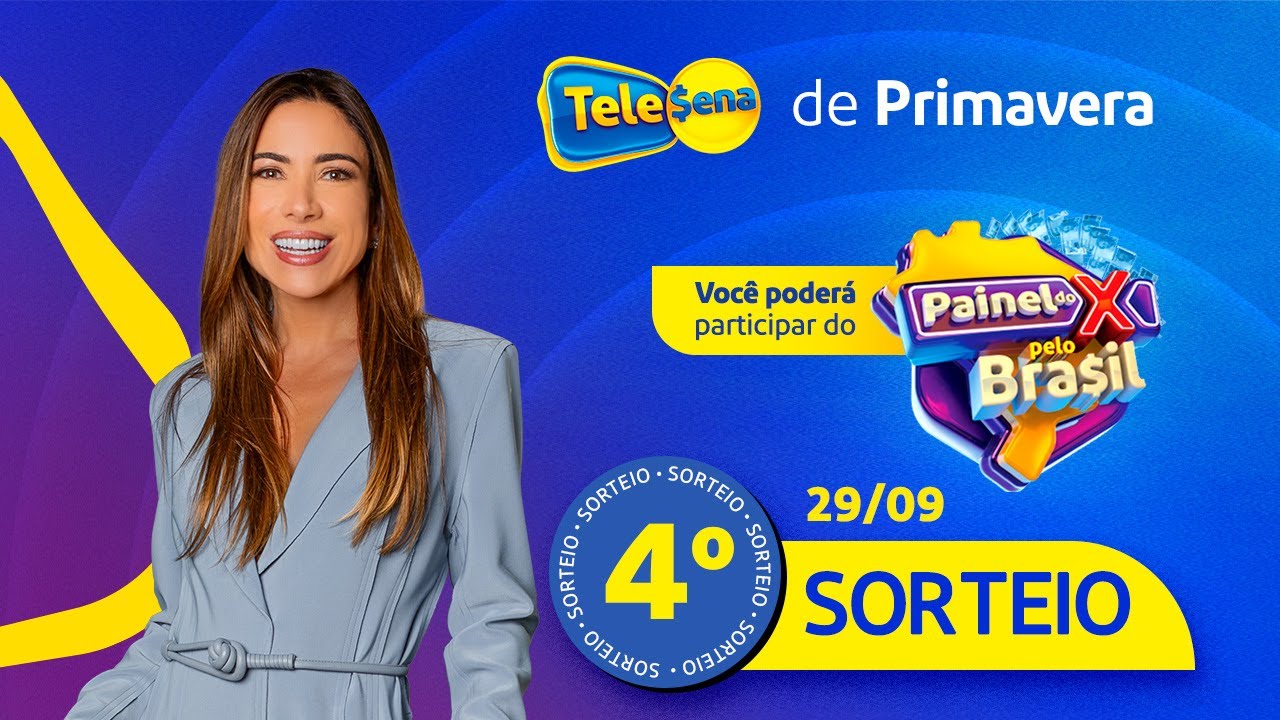 4º SORTEIO | RESULTADOS da TELE SENA de PRIMAVERA (29/09/2024)​​