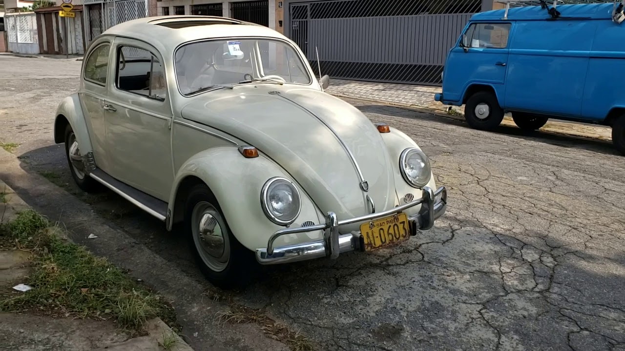 O fusca com teto solar de f&aacute;brica, o 