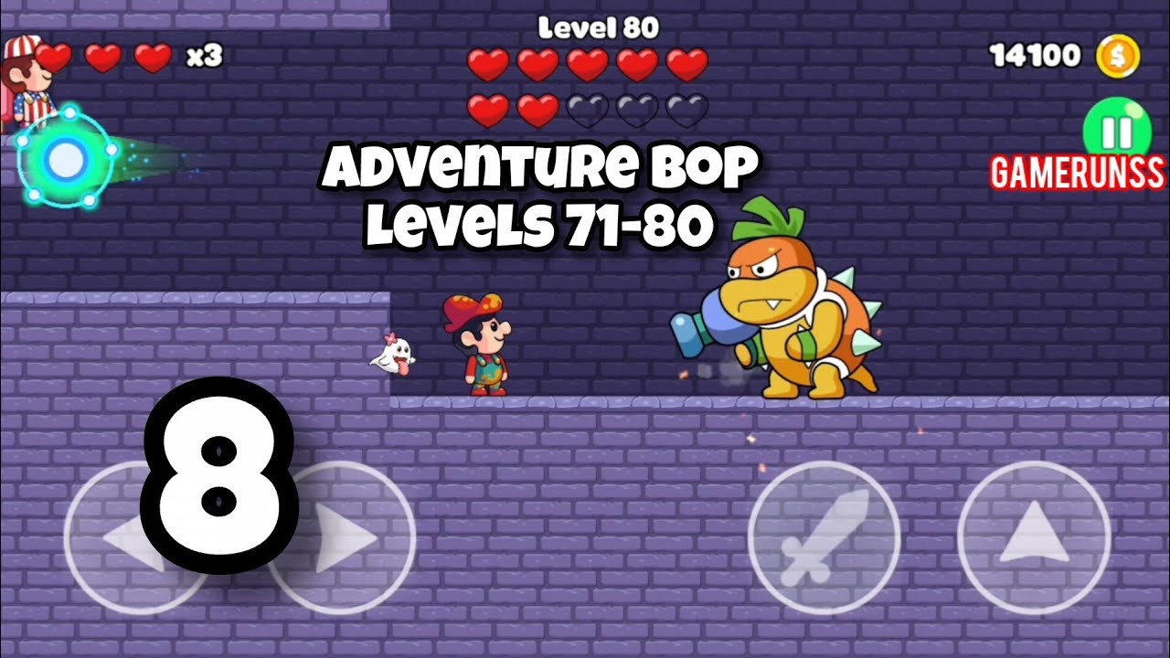 Super Run: Adventure Bop World - Gameplay Walkthrough Android Part 8 - Levels 71-80