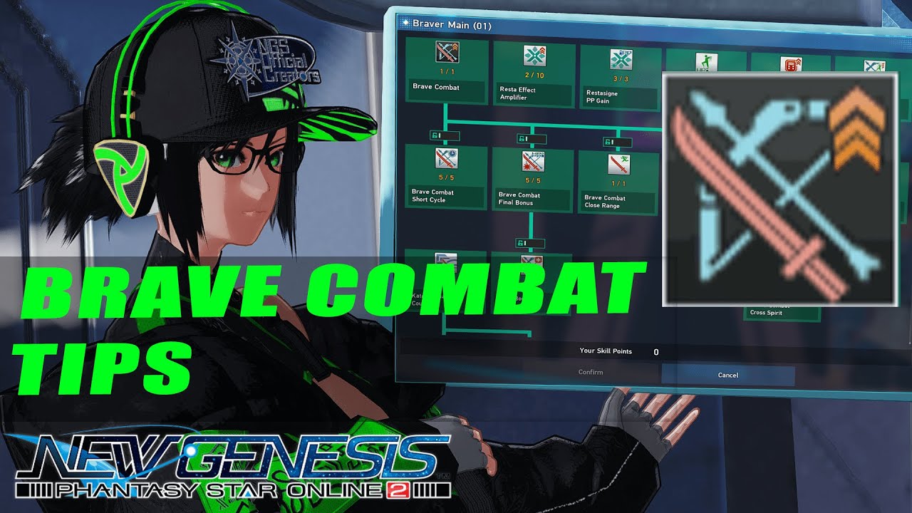 PSO2:NGS Brave Combat Tips