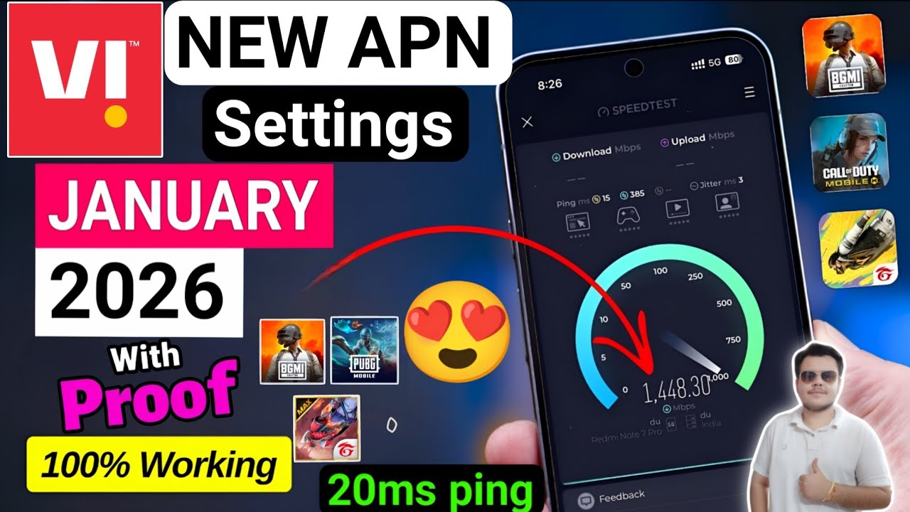📶 Vi New APN Settings January 2026 🚀 | Vi 4G / 5G Net Speed Boost | Network Problem Fix ✅