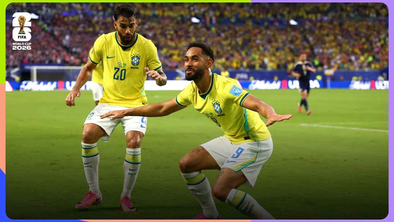 Matheus Cunha Goal | Scotland 0-3 Brazil | FIFA World Cup 2026&trade;