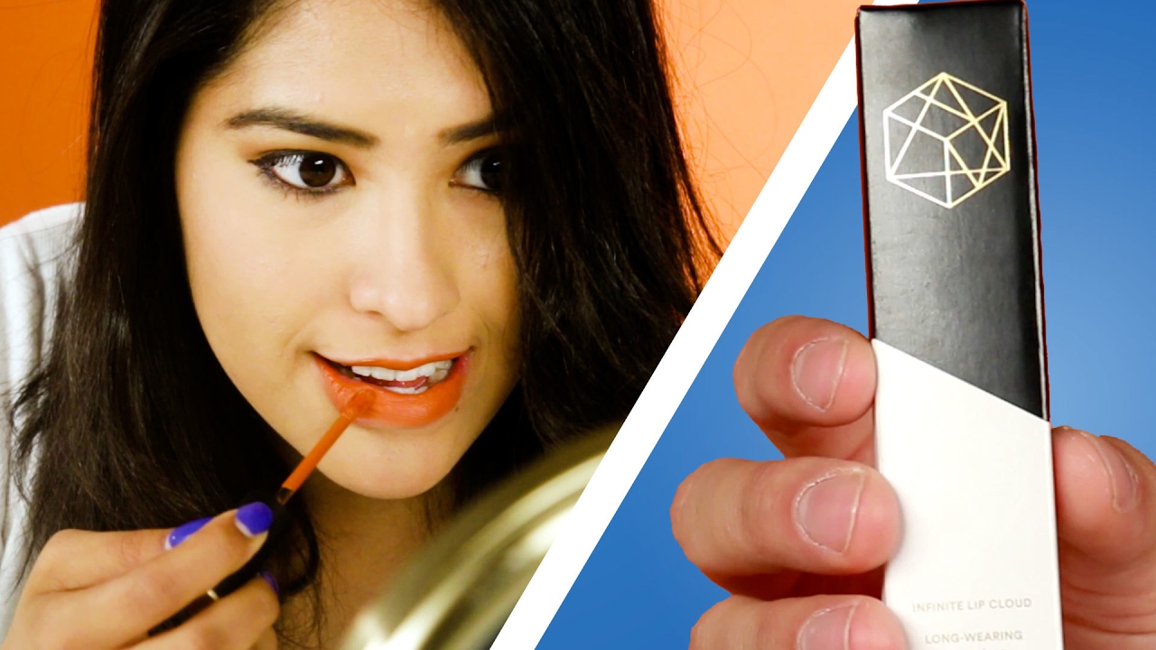 Women Try Air-Whipped Lipstick